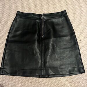 Aritzia Wilfred Free Faux Leather Mini Skirt